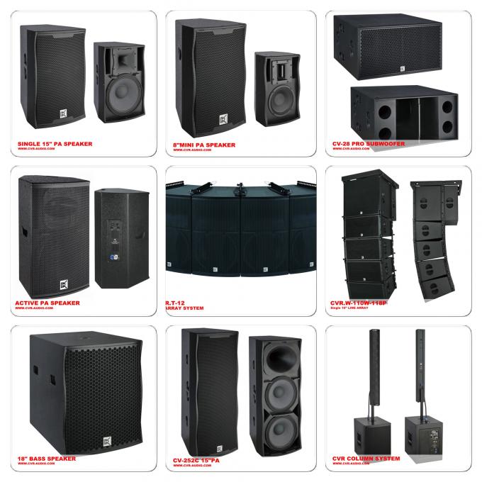 Professionnel 12 pouces 15 pouces système de haut-parleurs de conférence de boîte de haut-parleur de 18 pouces